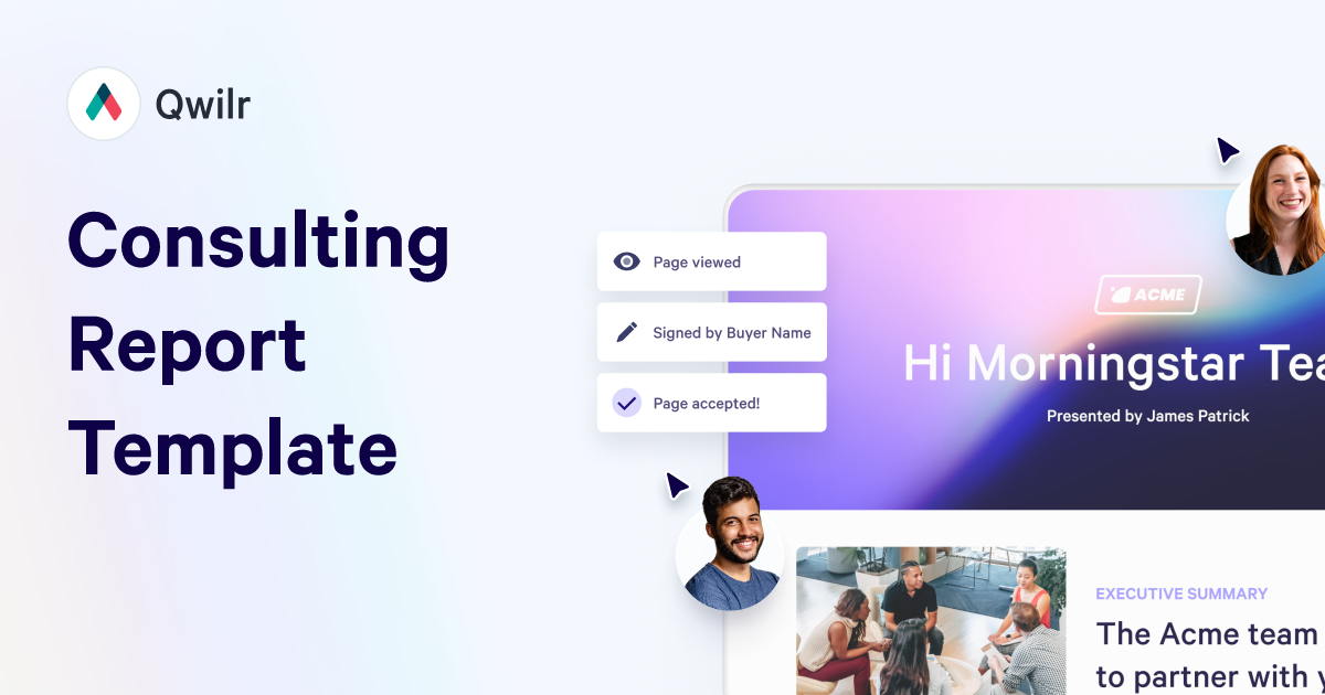 Consulting Report Template | Actionable Insights | Qwilr