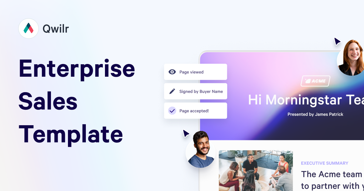Enterprise Sales Template | Win Large-scale Deals | Qwilr