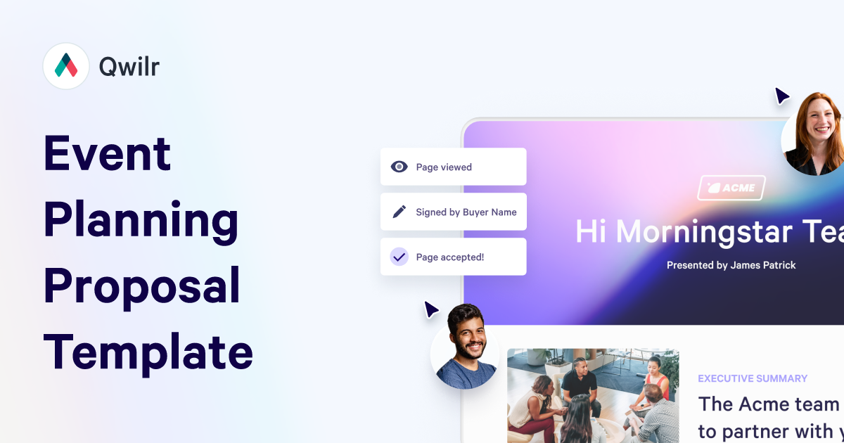 Event Planning Proposal Template | Organize Events | Qwilr