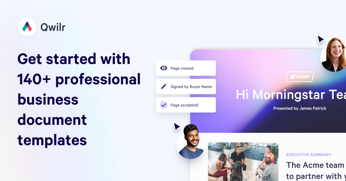 Business Document Templates: Proposals & Quotes | Qwilr