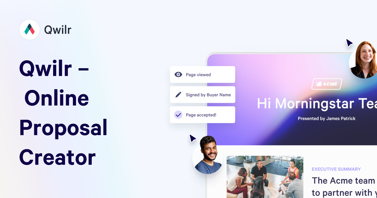Online Proposal Creator | Free 14-Day Trial | Qwilr